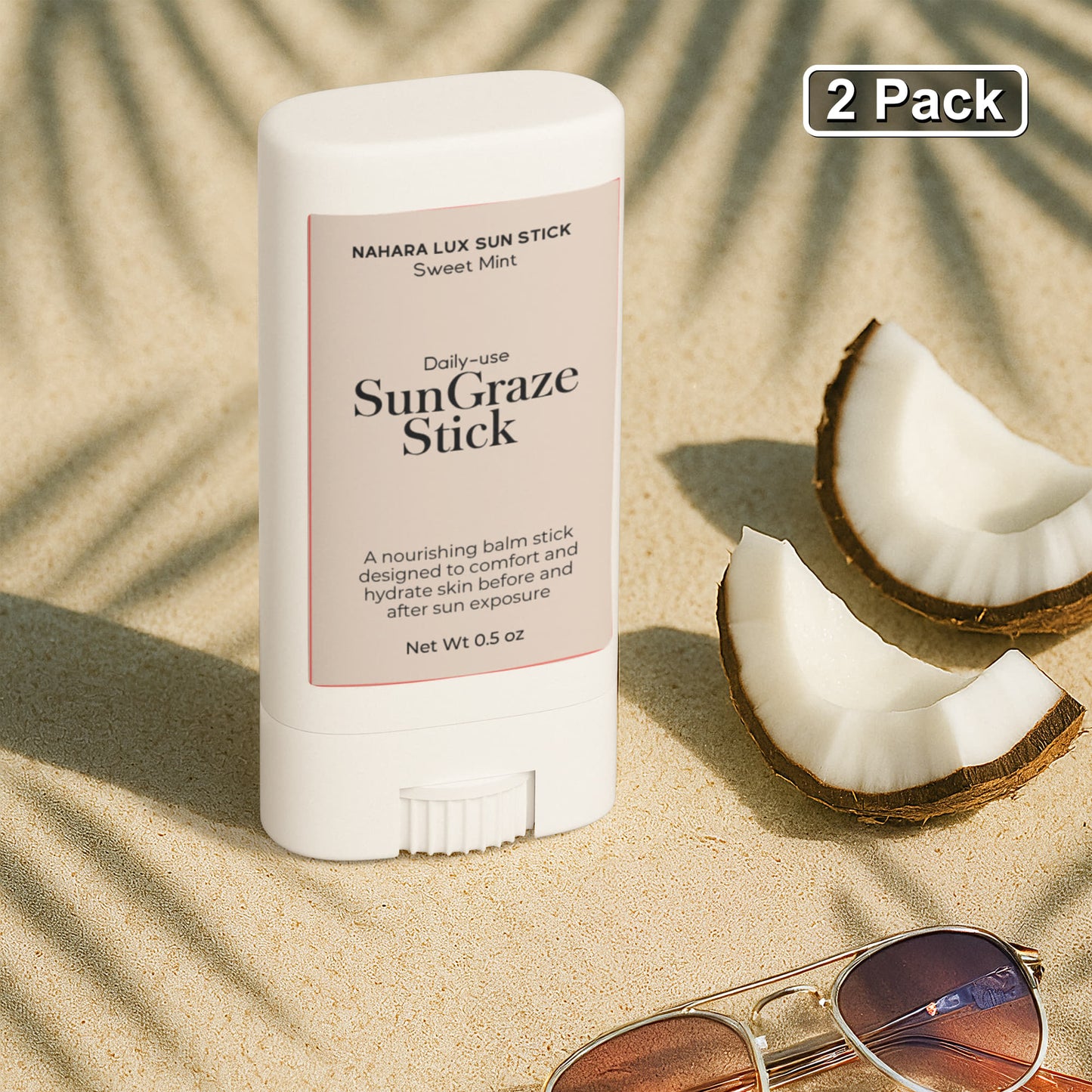 2 Pack Tallow Zinc Sun Stick