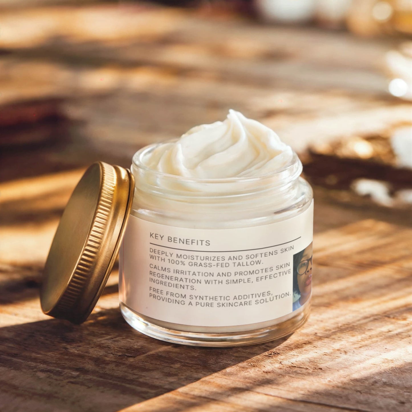 Whipped Grass-Fed Tallow Balm with Vanilla Bean