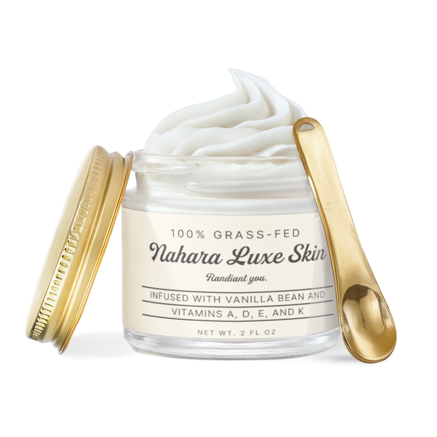 Whipped Grass-Fed Tallow Balm with Vanilla Bean