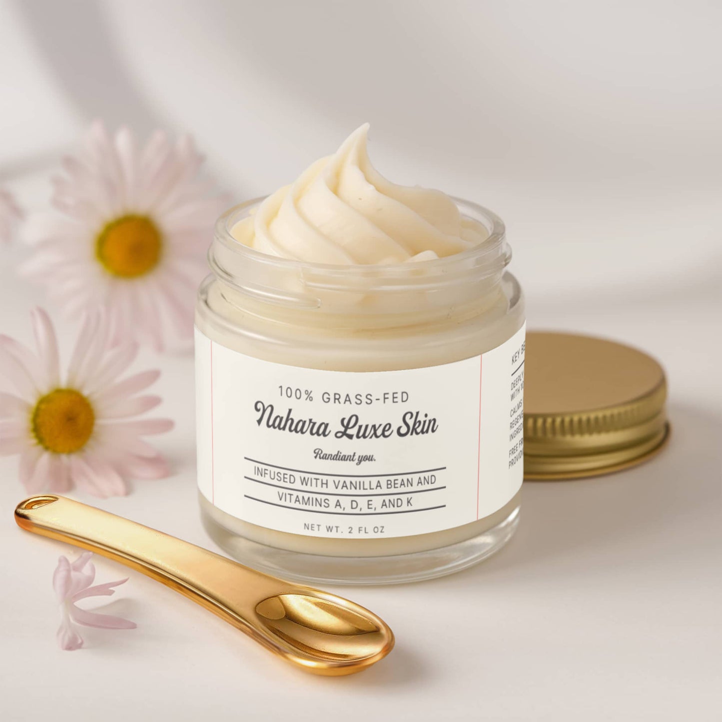Whipped Grass-Fed Tallow Balm with Vanilla Bean