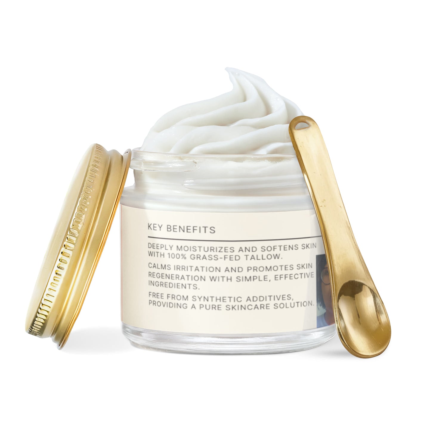 Whipped Grass-Fed Tallow Balm with Vanilla Bean