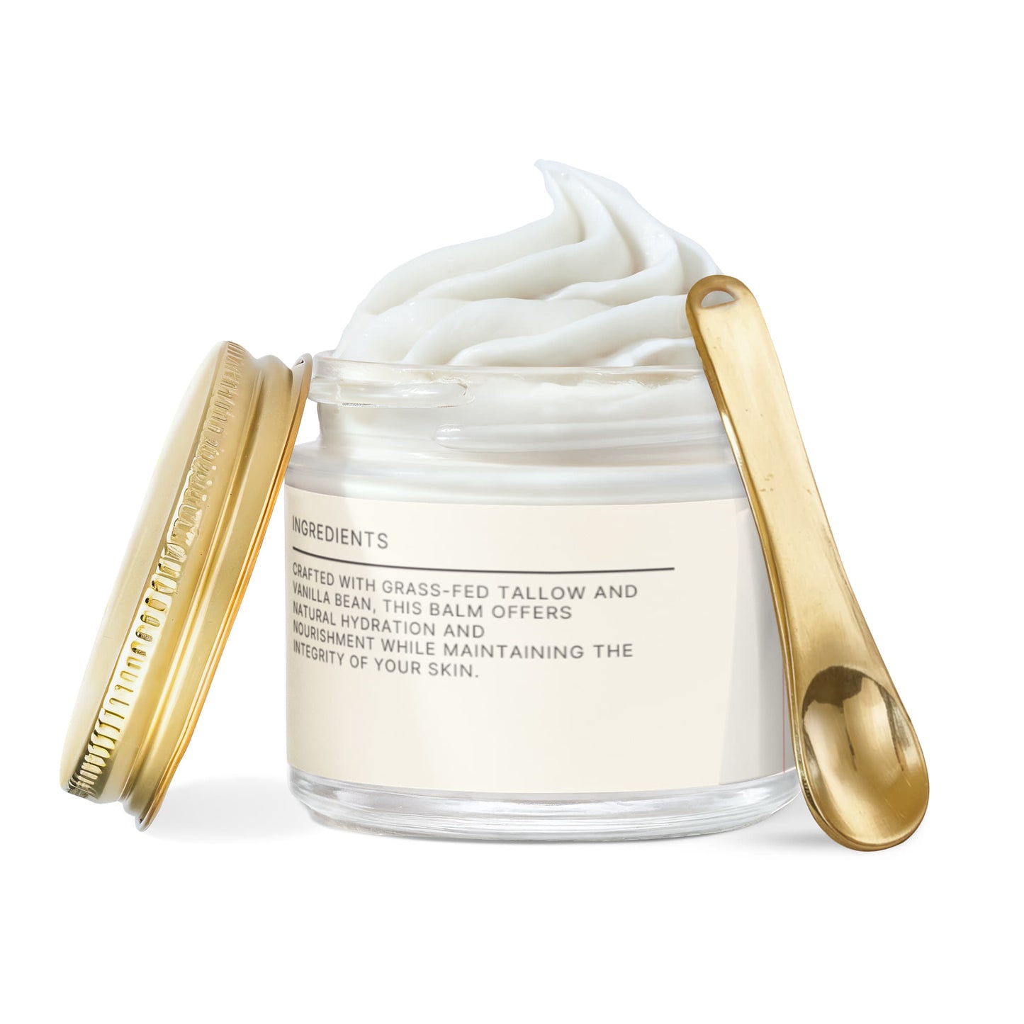 Whipped Grass-Fed Tallow Balm with Vanilla Bean